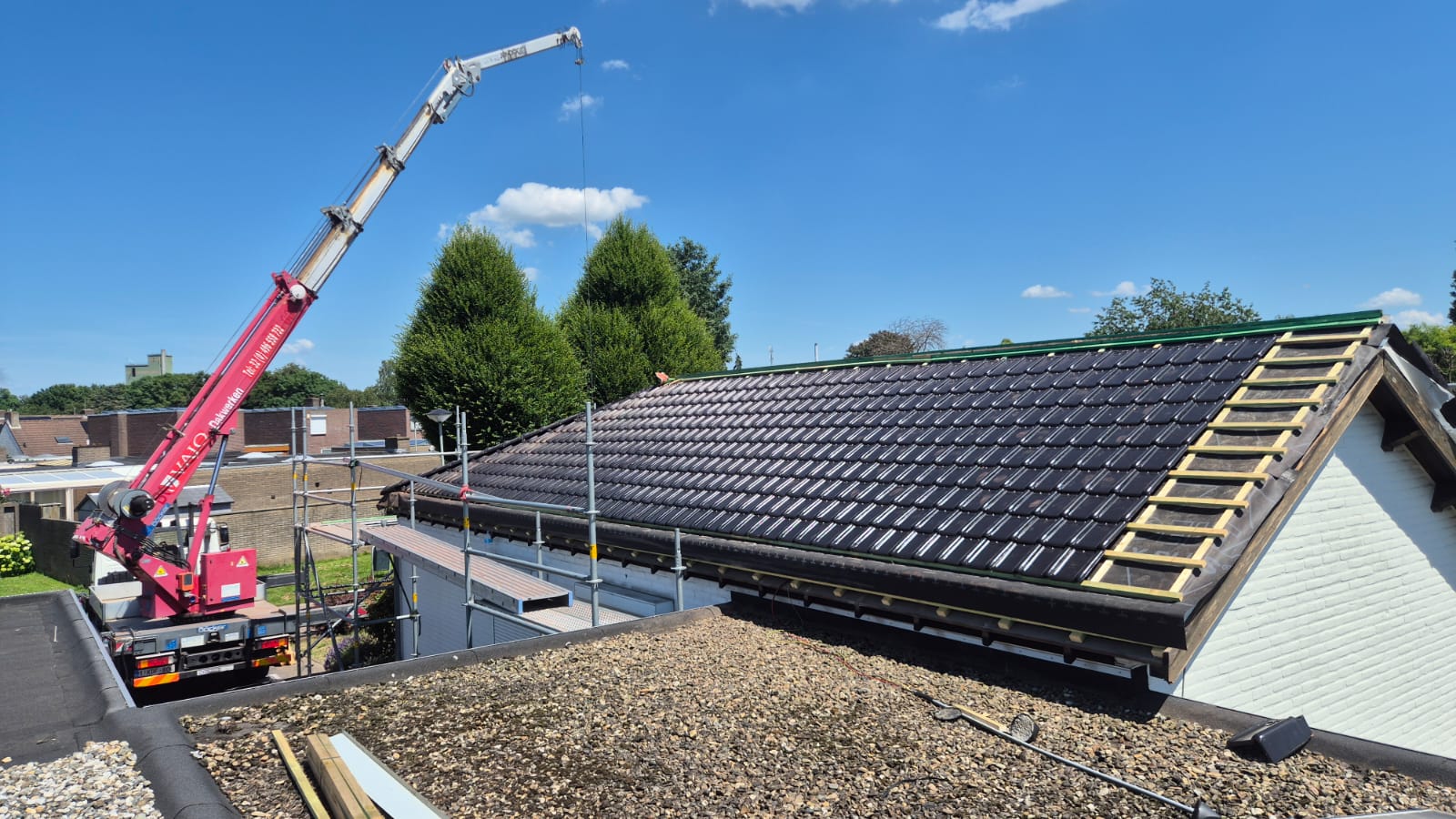 Renovatie Hellend Dak met Sarking-Systeem te Stein (NL) in Stein (NL), foto 11