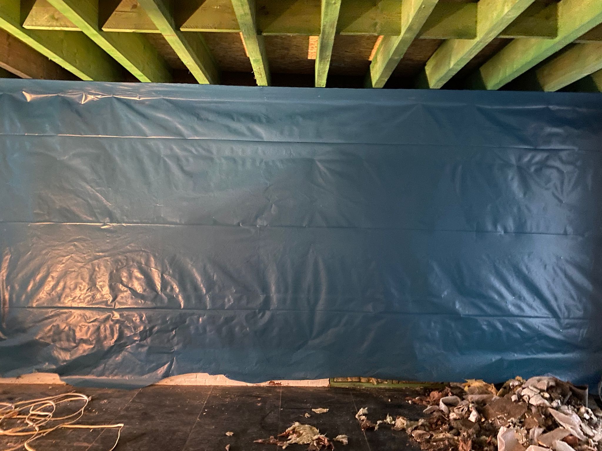 Achterbouw in Houten Constructie, Afgewerkt met Thermowood Ayous en Dakdichting in PVC te Hasselt in Hasselt, foto 8