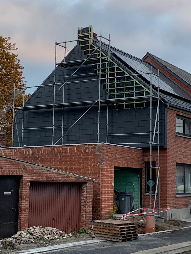 Gevelbekleding met Leien te Rotselaar in Rotselaar, foto 5