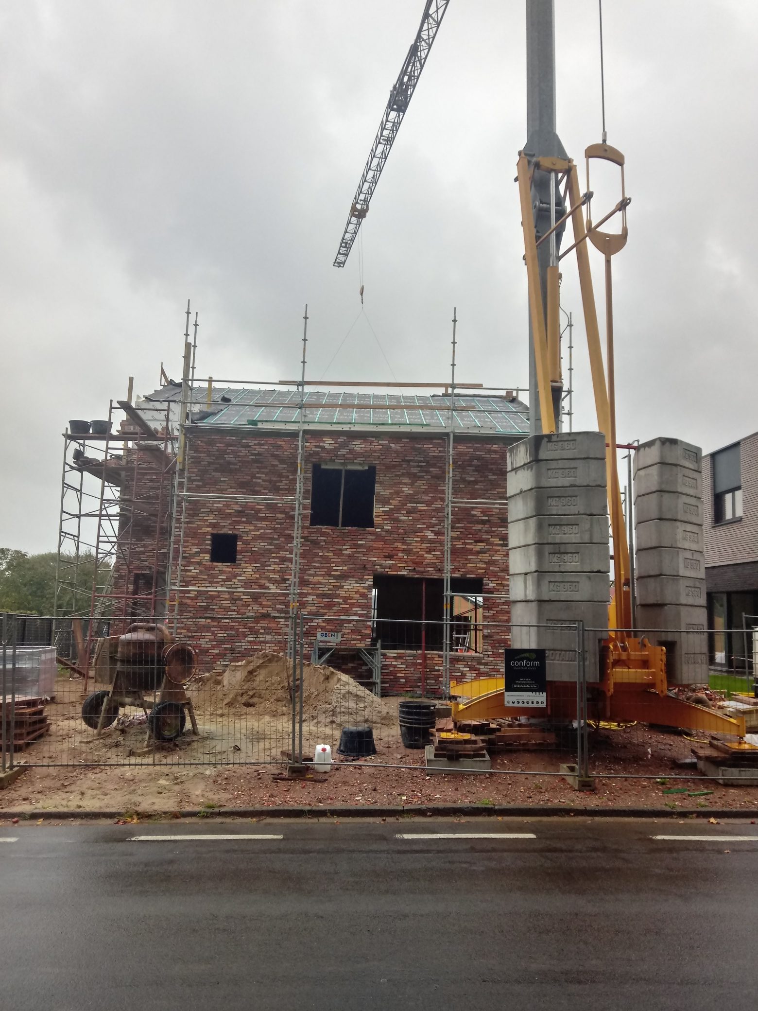 Nieuwbouw Hellend Dak + Bijgebouw te Diest in Diest, foto 17