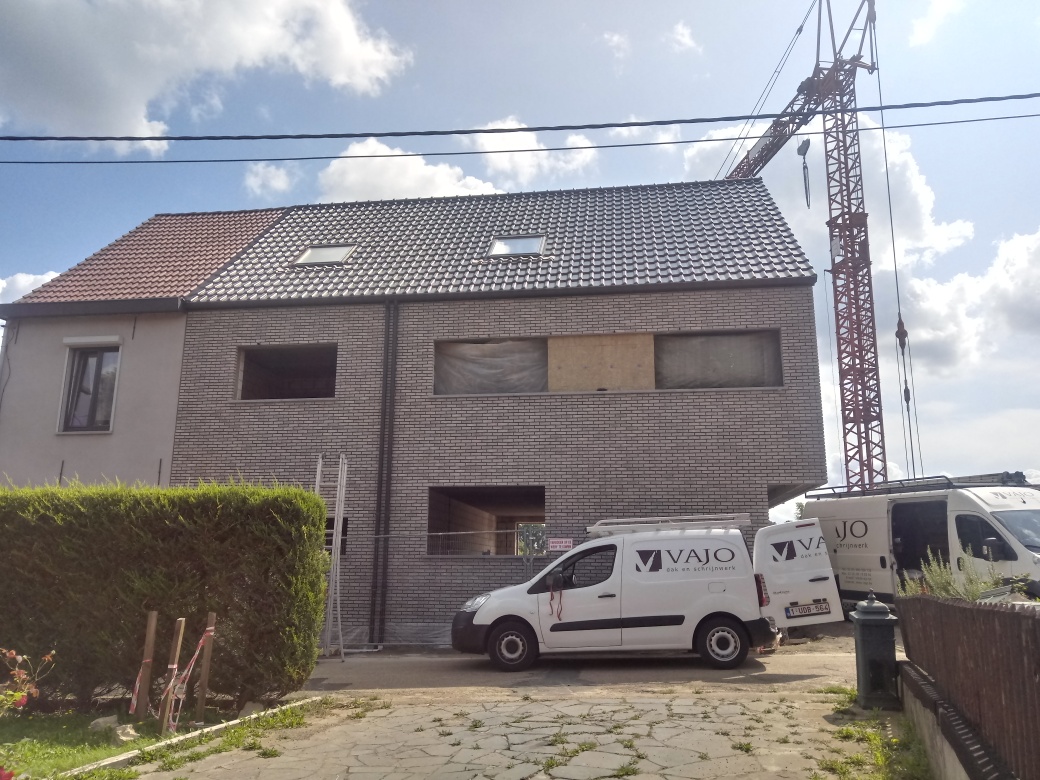 Nieuwbouw te Aarschot Hellend + Plat Dak I.s.m. Architect Freddy Crets in Aarschot Hellend + Plat Dak I.s.m. Architect Freddy Crets