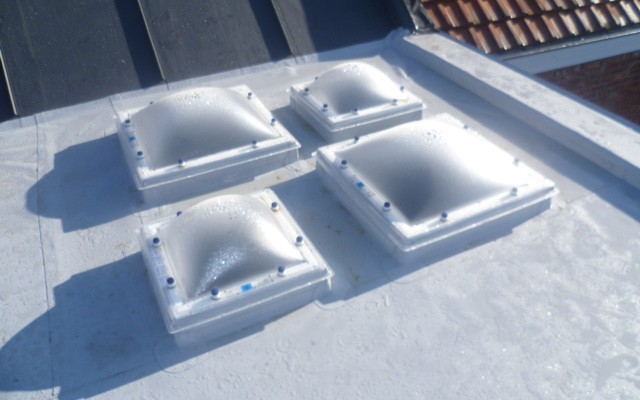 Plat Dak uit PVC Alkorplan te As in As