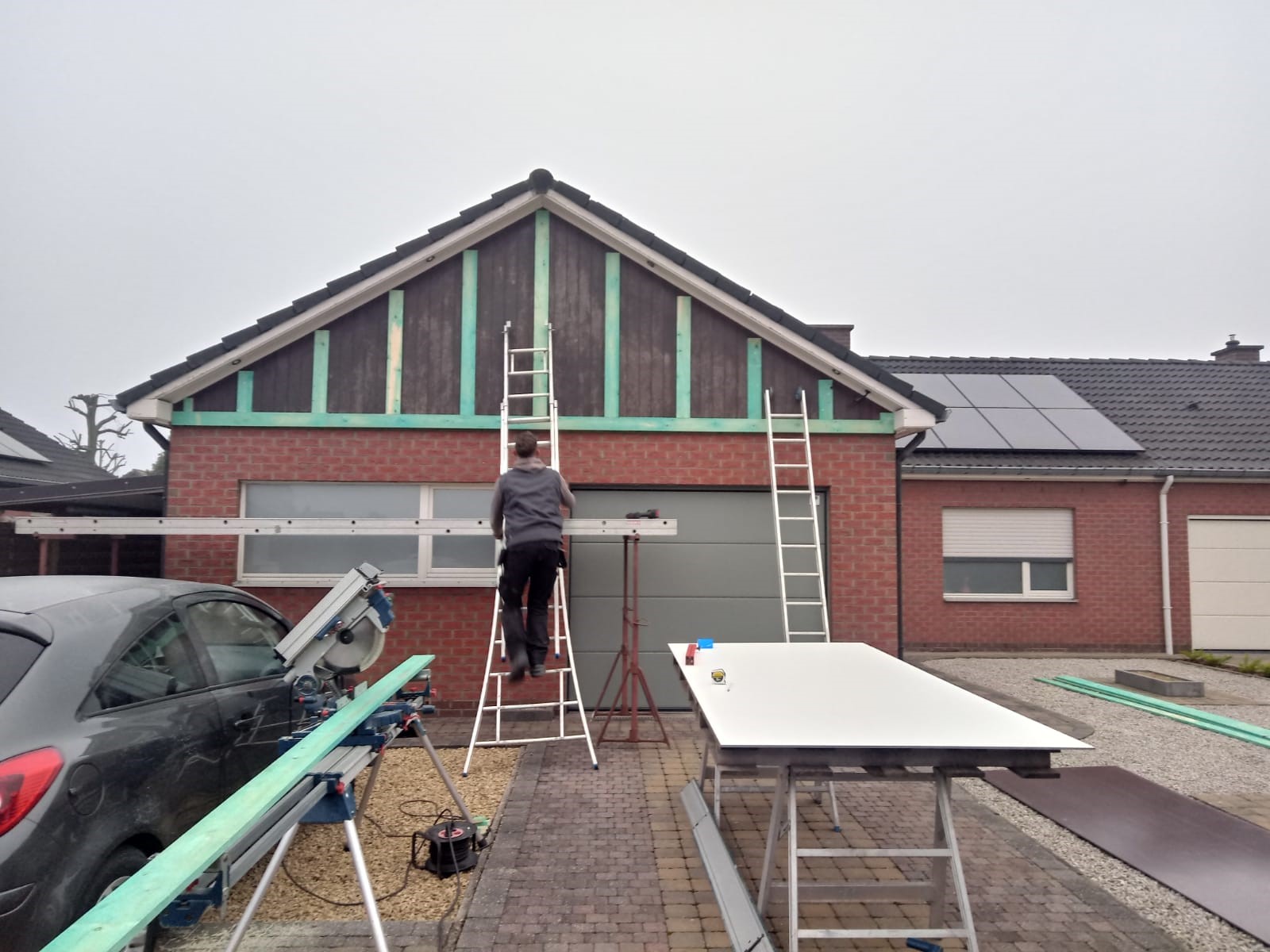 Renoveren van Gevelbekleding met Trespa te Diepenbeek in Diepenbeek, foto 4
