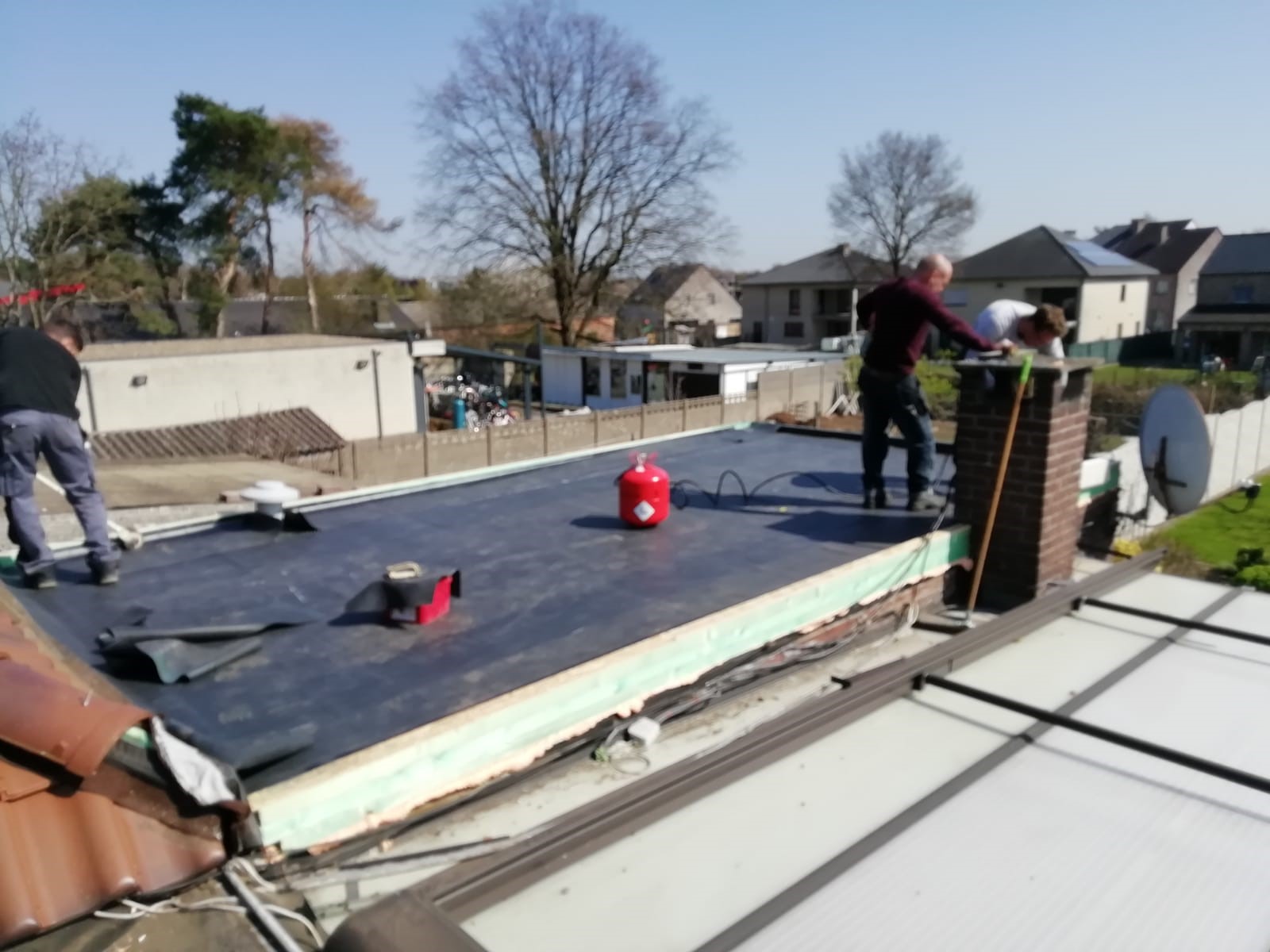 Renovatie Plat Dak uit EPDM en het Plaatsen van een Solartube, foto 4