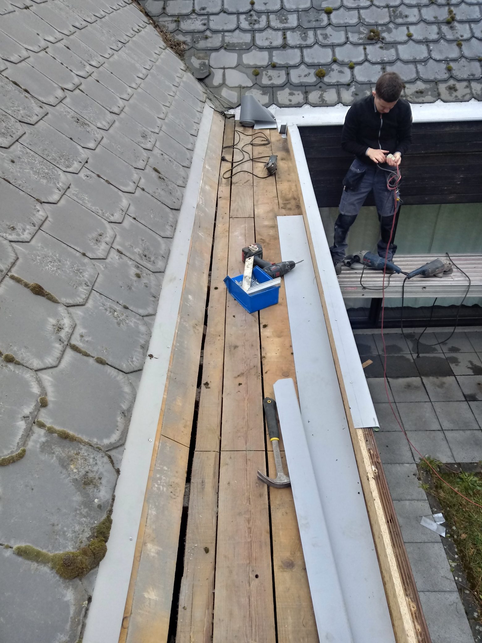Renovatie Bakgoten in PVC Alkor Design te Rillaar in Rillaar, foto 5