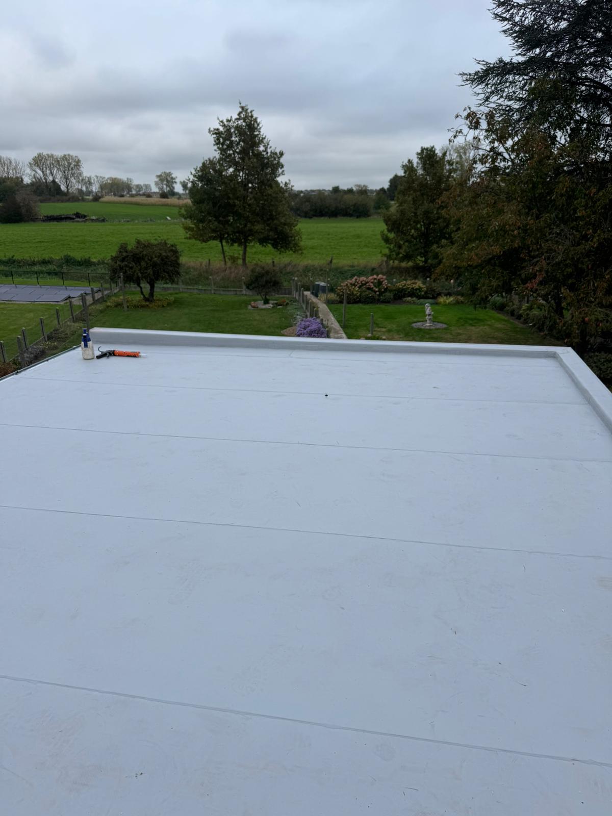 Renovatie Plat Dak in PVC te Stokkem in Stokkem