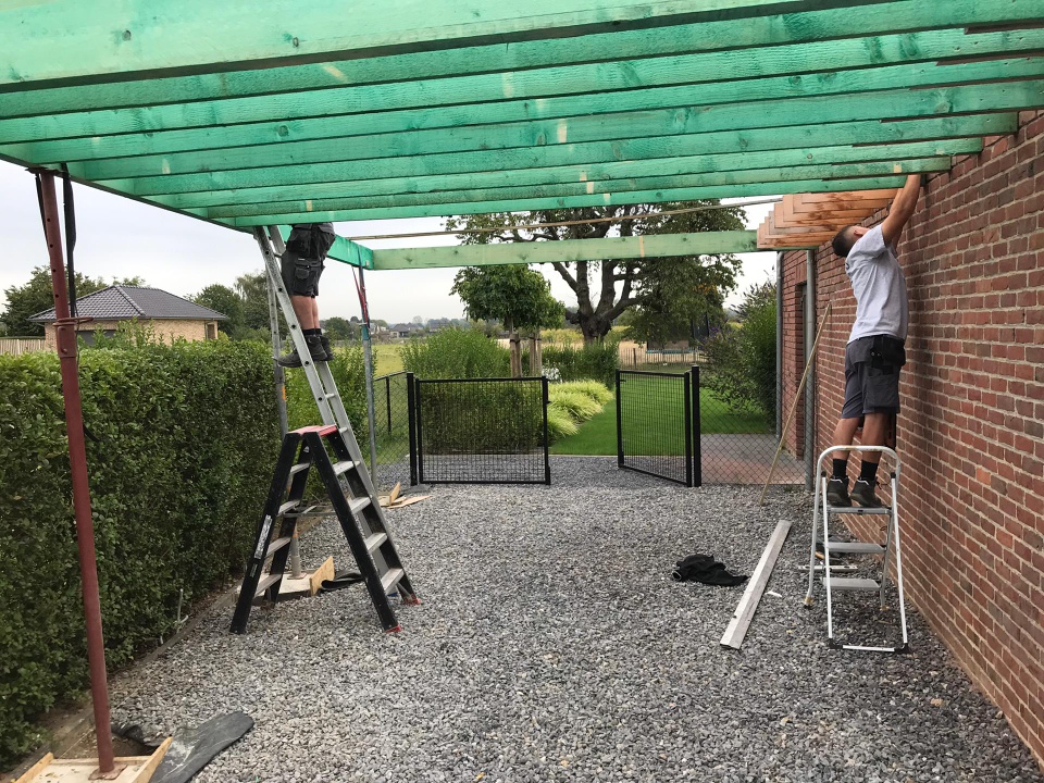Renovatie van een Carport te Stokkem met een EPDM Dakbedekking in Stokkem met een EPDM Dakbedekking, foto 2