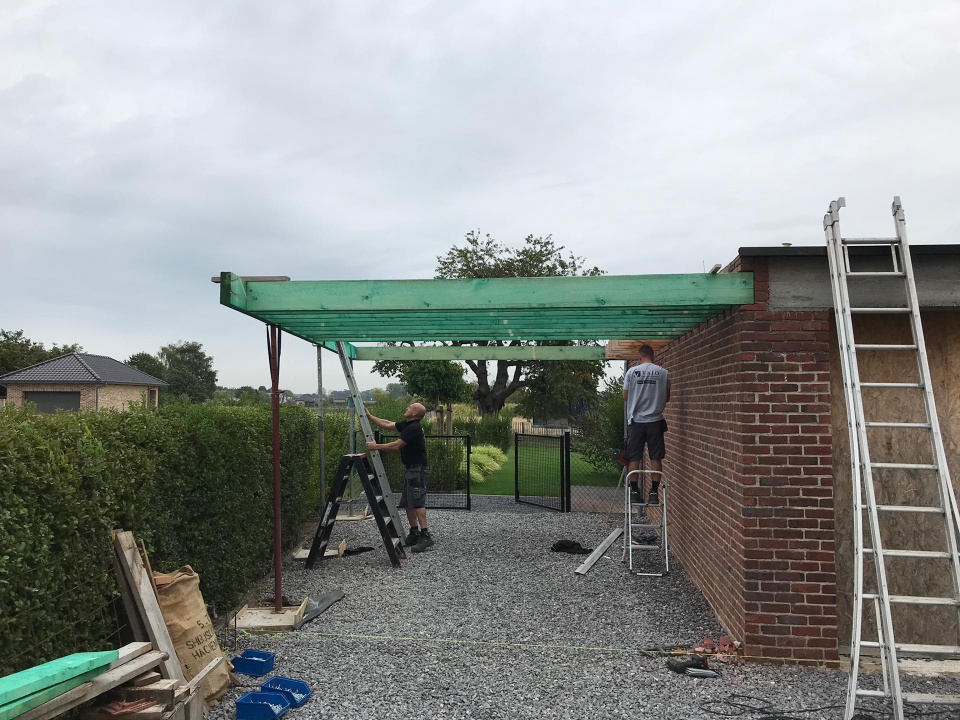 Renovatie van een Carport te Stokkem met een EPDM Dakbedekking in Stokkem met een EPDM Dakbedekking, foto 3