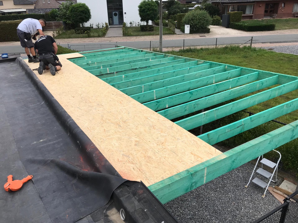Renovatie van een Carport te Stokkem met een EPDM Dakbedekking in Stokkem met een EPDM Dakbedekking, foto 4