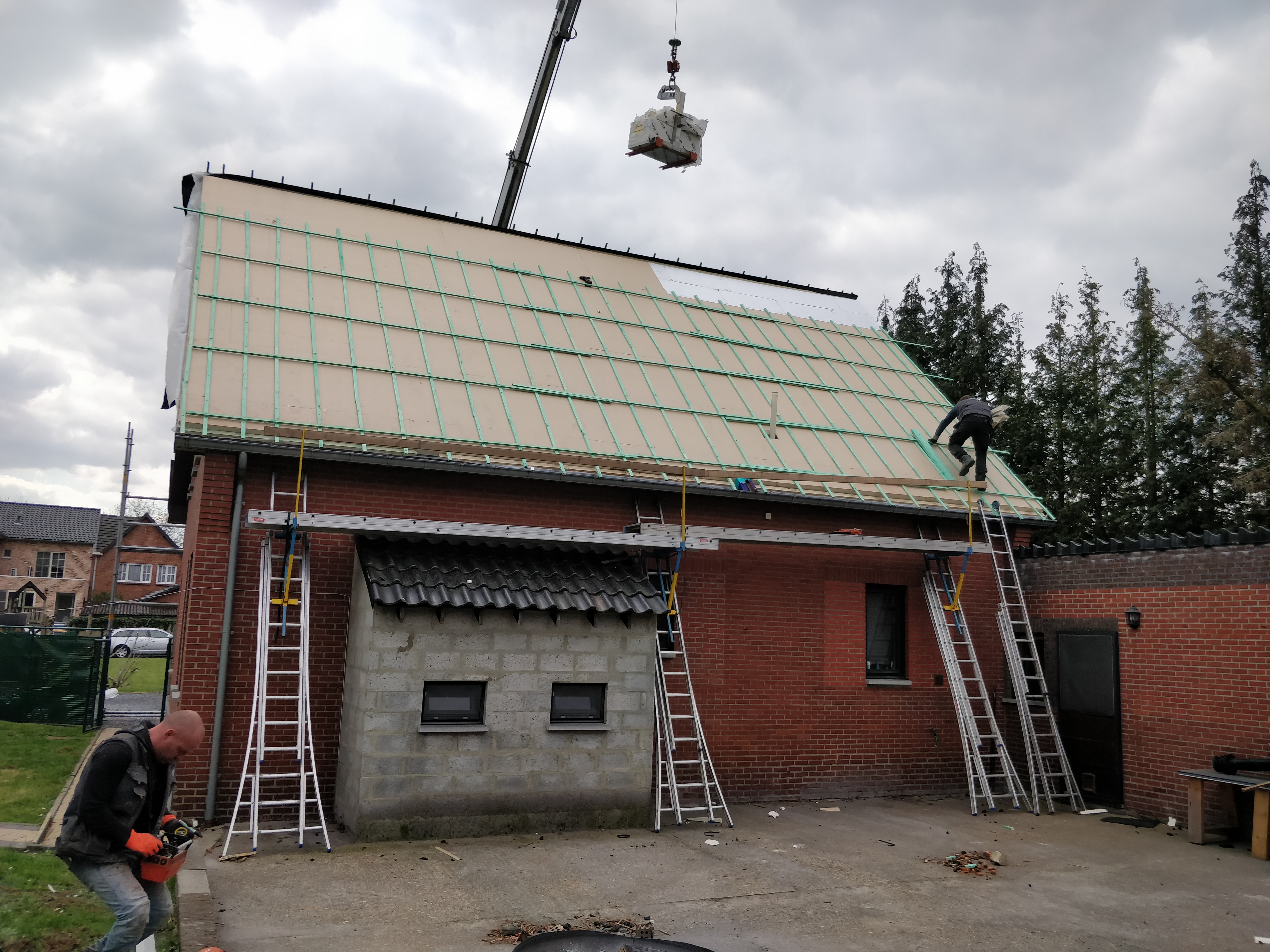 Renovatie van een Hellend Dak te Lanklaar in Sarkingsysteem in Lanklaar in Sarkingsysteem, foto 5