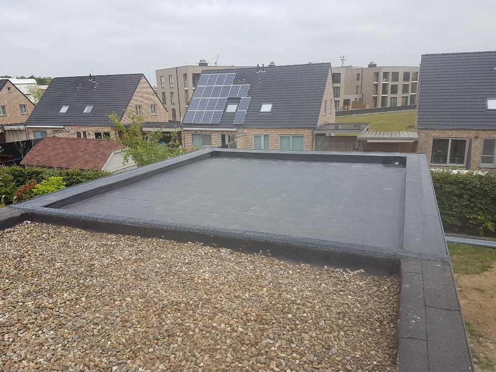 Uitbreiding Plat Dak uit EPDM in Kuringen